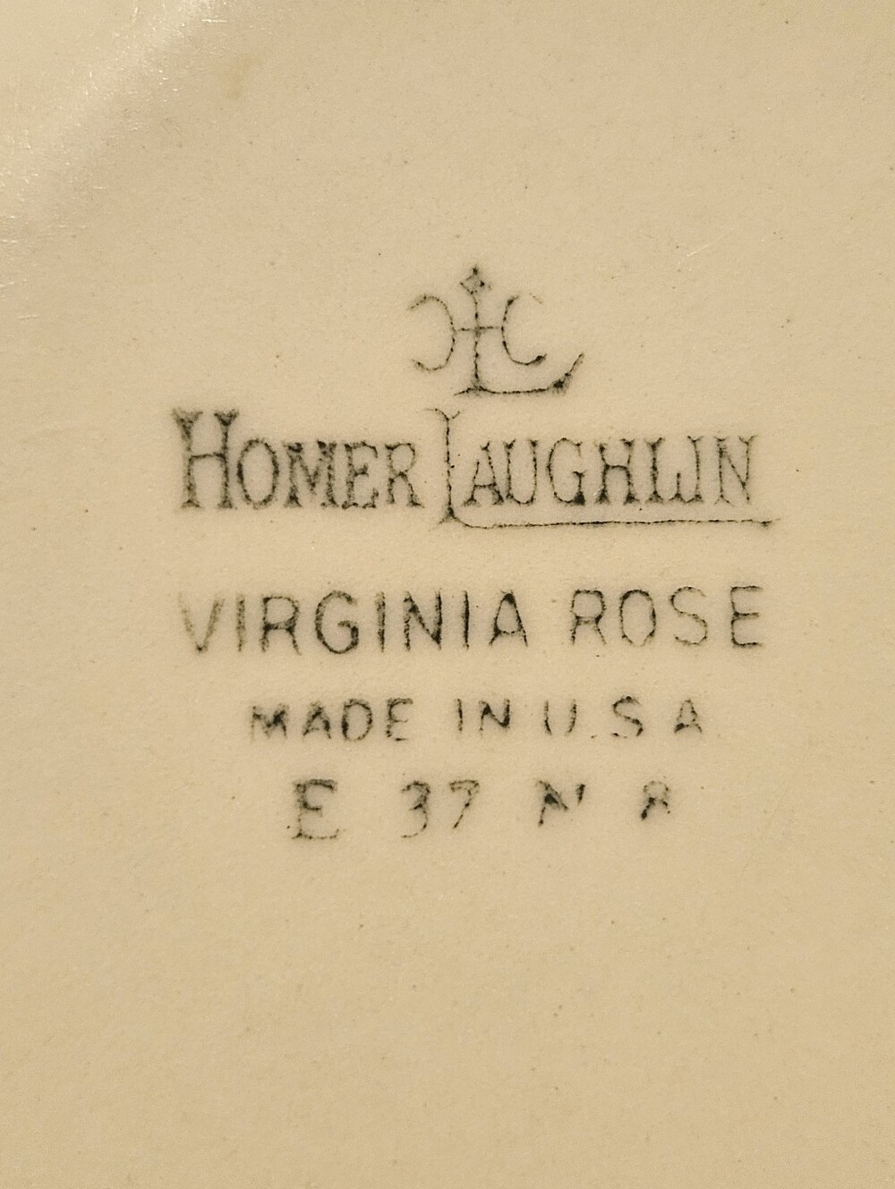 Vintage Homer Laughlin Ceramic Serving Bowl Virginia Rose Pattern - Picture 2 of 5